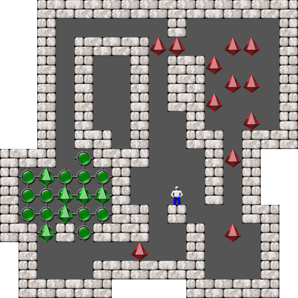 Sokoban Mass Remodel level 1182